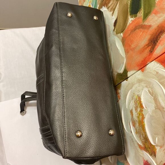 New Tignanello Leather 2 compartments Large Hand Bag - Picture 5 of 11